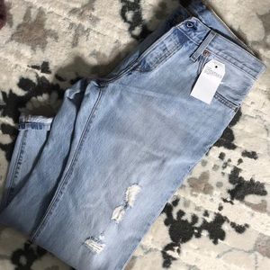 LEVI 501 CROPPED JEANS waist 27 inseam 32